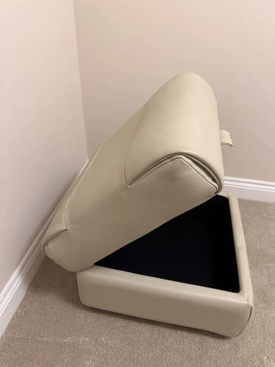 Sofology Leather Gracy storage footstool