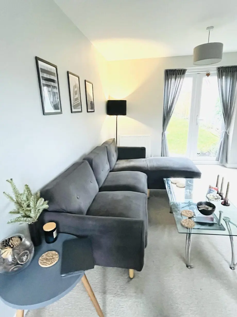 Grey L Shape Sofa