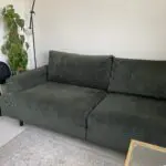 Habitat Julien Fabric 3 Seater Sofa - Dark Green
