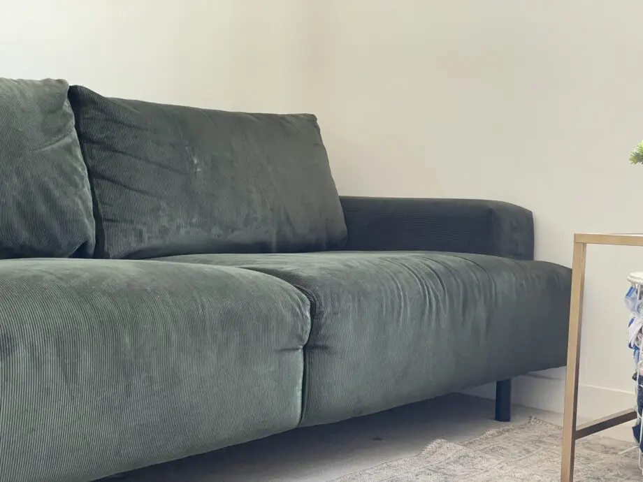 Habitat Julien Fabric 3 Seater Sofa - Dark Green