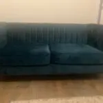 2 seat leather sofa from next and SEATER SOFA IN TURQUOISE VELVET
