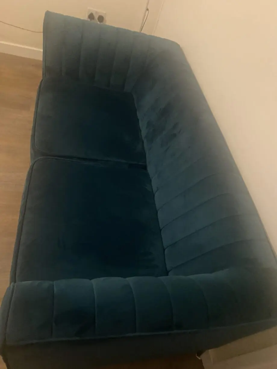 2 seat leather sofa from next and SEATER SOFA IN TURQUOISE VELVET