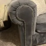 5 seater velour corner sofa