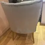Grey Velvet Chair. As new