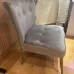 Grey Velvet Chair. As new