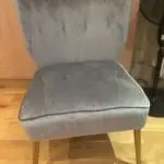 Grey Velvet Chair. As new