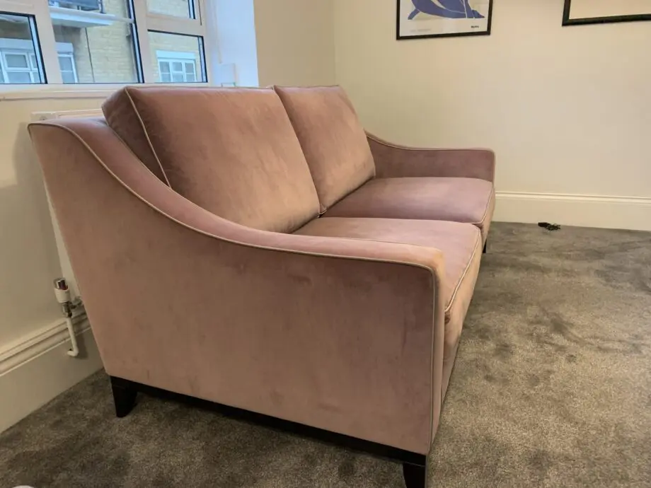 SOFA & CHAIR COMPANY PINK SOFA SPENCER