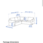 IKEA grey sofa