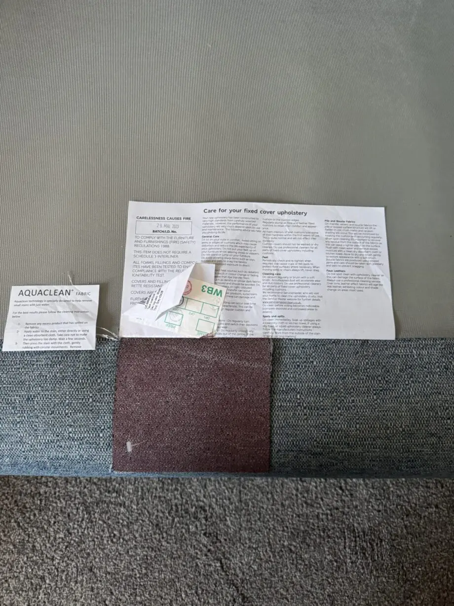 Unused M&S Large 2 seater blue sofa in brand new condition. This is the best quality and best priced sofa on this whole site and is being removed from sale after this final reduction.