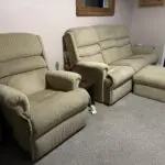 Sherborne Three - Seater Sofa, foot stool & reclining arm chair