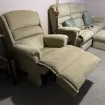 Sherborne Three - Seater Sofa, foot stool & reclining arm chair