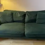 Plush Green Velvet Sofa