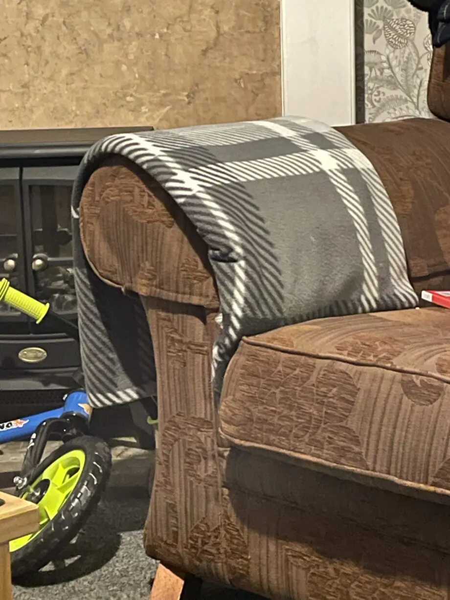 2x 2 seater sofas brown