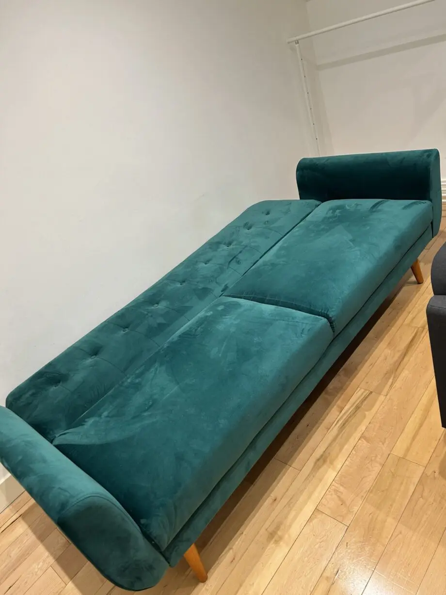 Velvet Green Sofa Bed