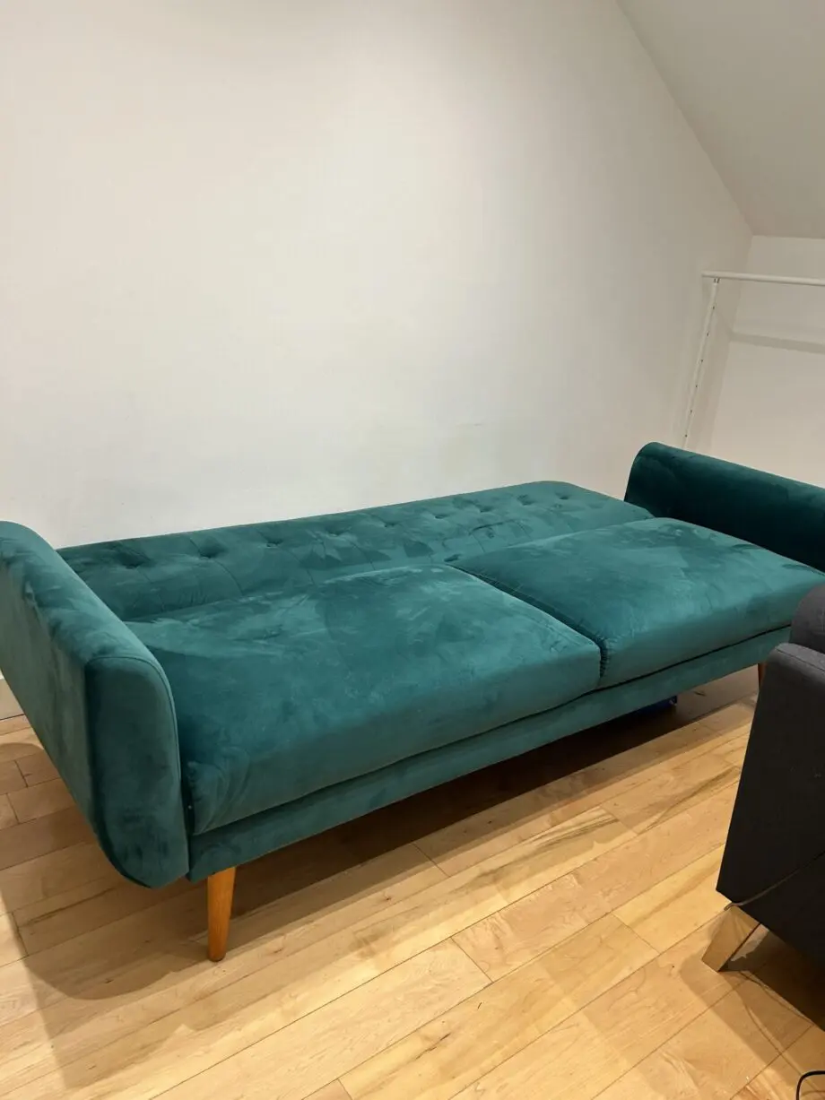 Velvet Green Sofa Bed