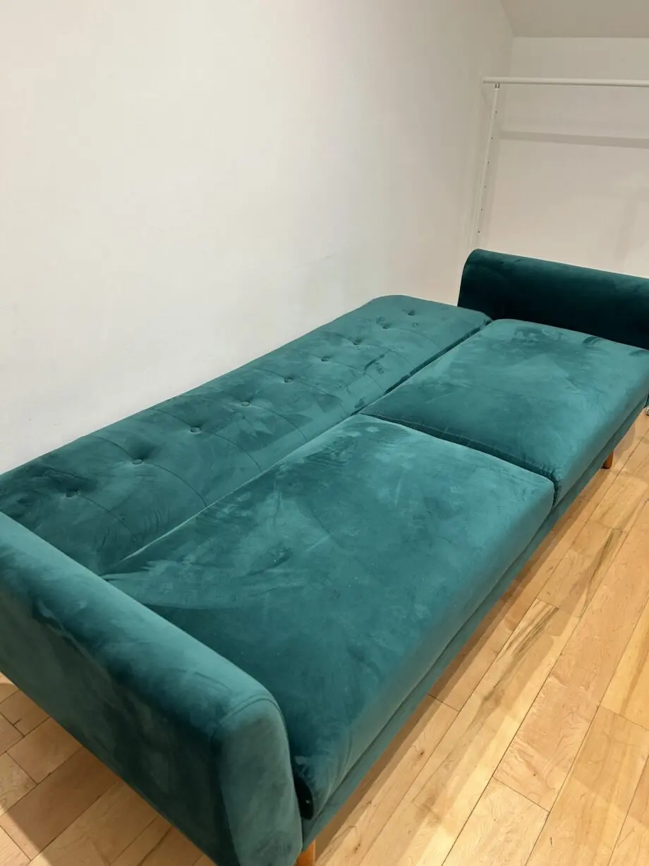 Velvet Green Sofa Bed