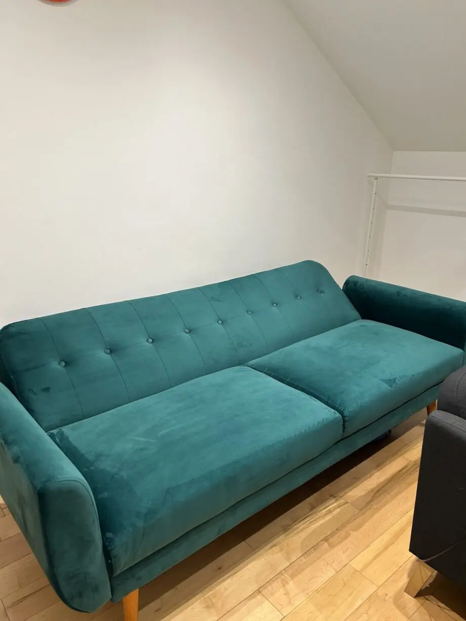 Velvet Green Sofa Bed