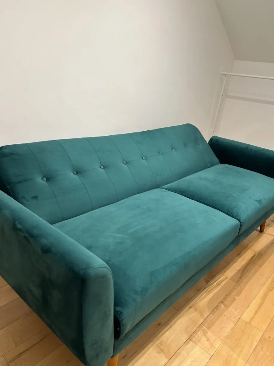Velvet Green Sofa Bed