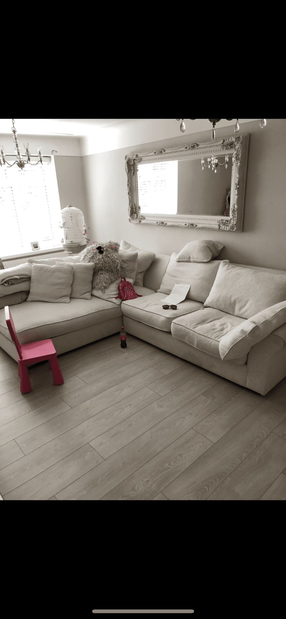 Collins & Hayes corner fabric Sofa