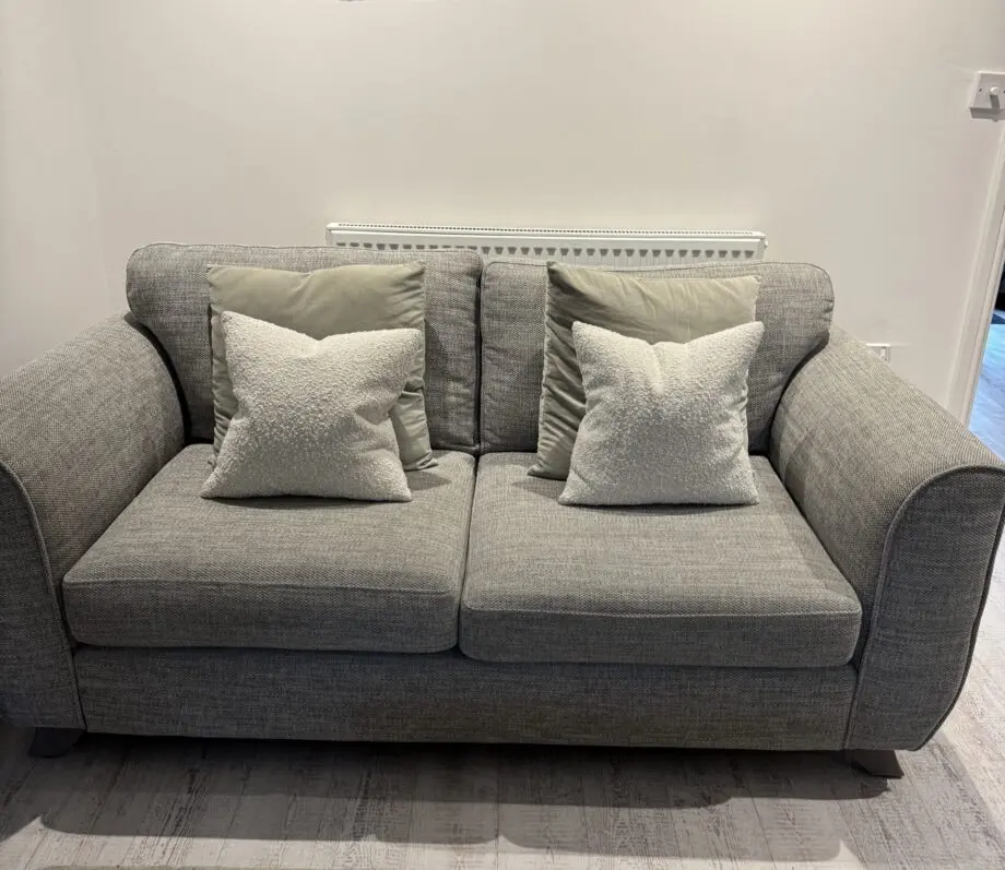 2 Seater Grey Sofa - FINAL REDUCTION