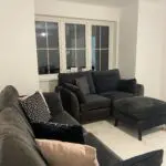 Next Chenille Navy Sofa Suite