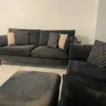 Next Chenille Navy Sofa Suite