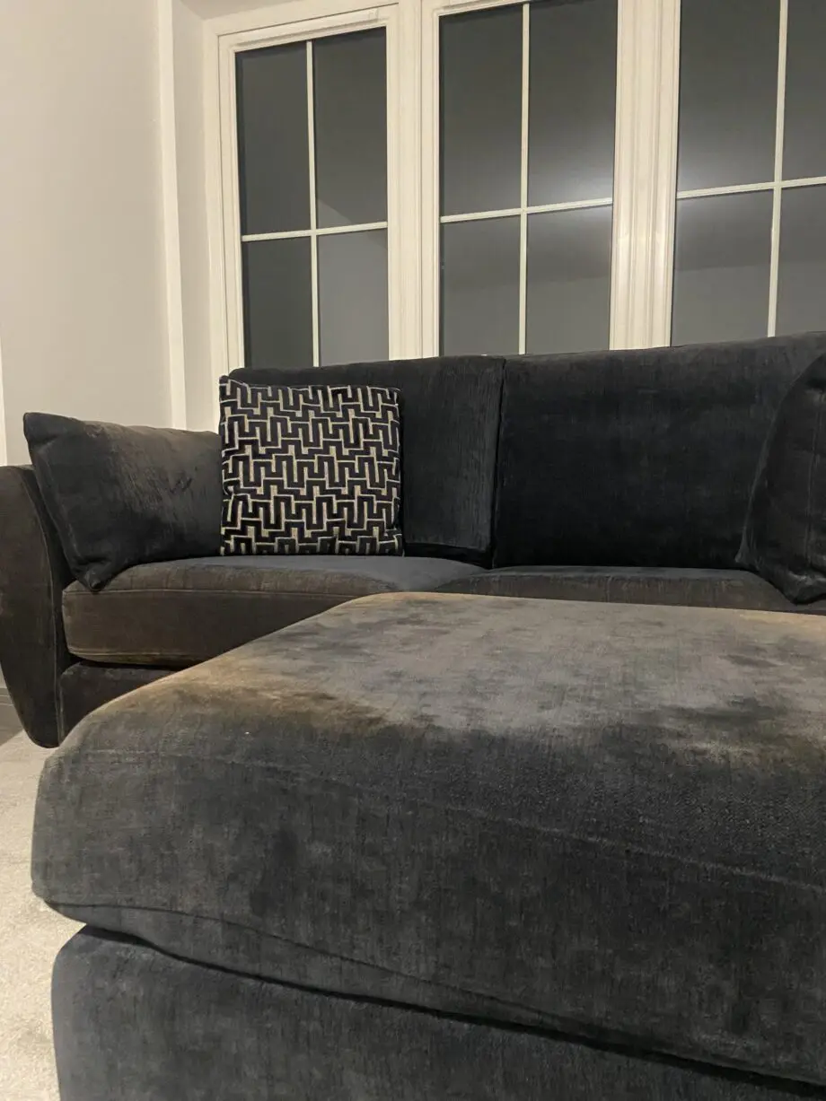 Next Chenille Navy Sofa Suite