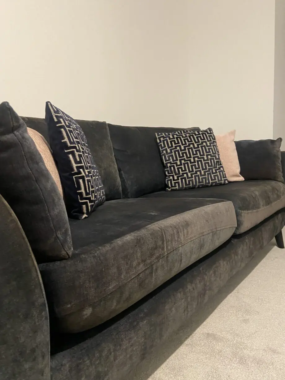Next Chenille Navy Sofa Suite