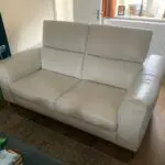 Natuzzi sofa. White Leather