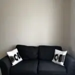 Charcoal two seater sofas