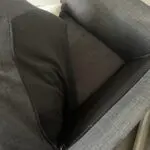 Charcoal two seater sofas