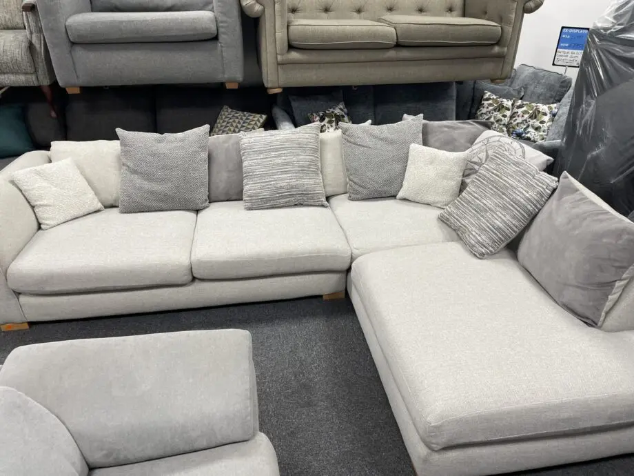 Grey L Shape Corner Sofa