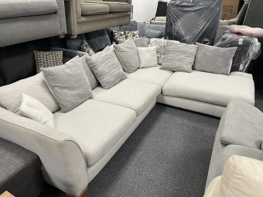 Grey L Shape Corner Sofa