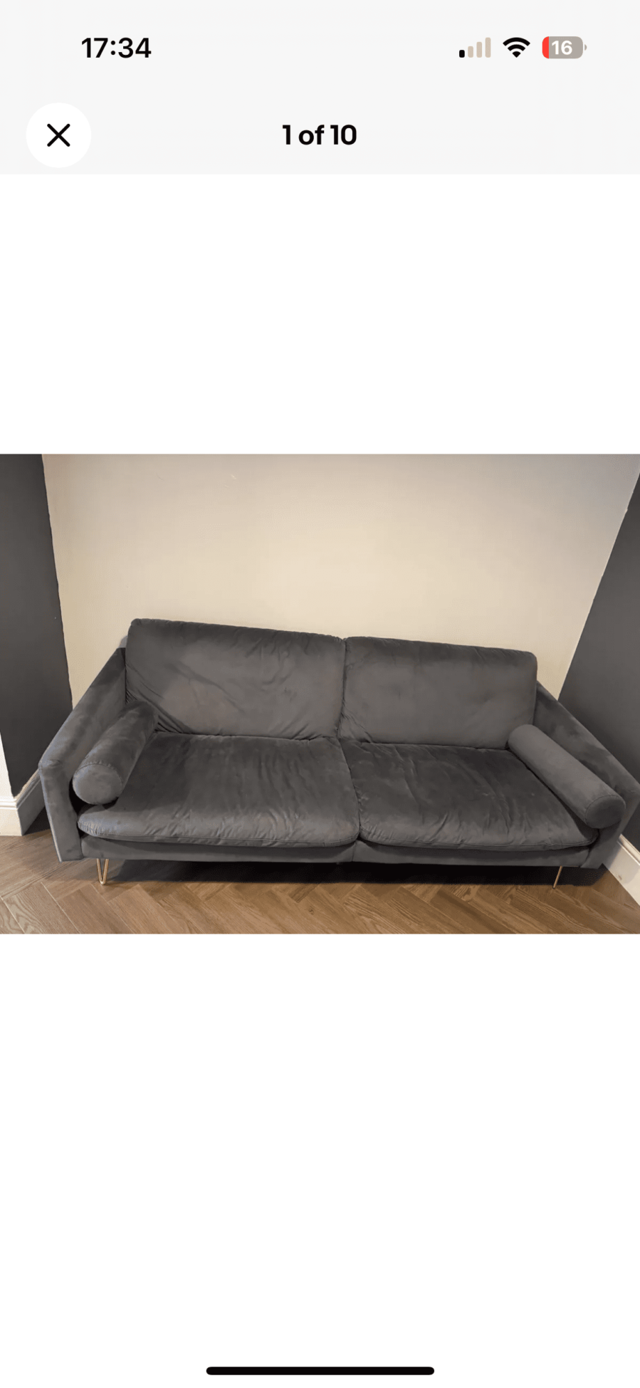 Odysseus 3 Seater Velvet Reclining Sleeper with 2 pillows