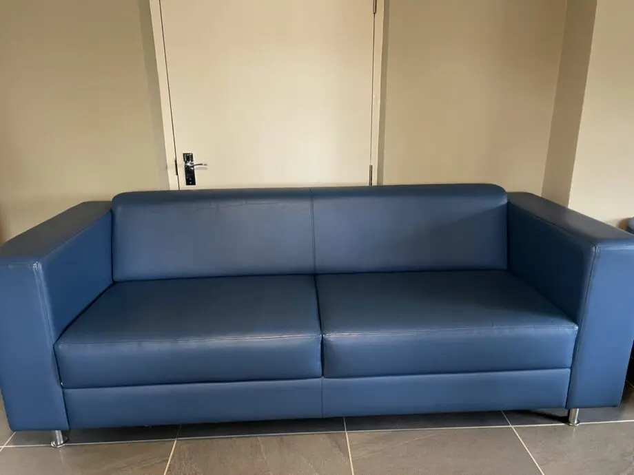 Boss Design 3 seater sofa in blue.