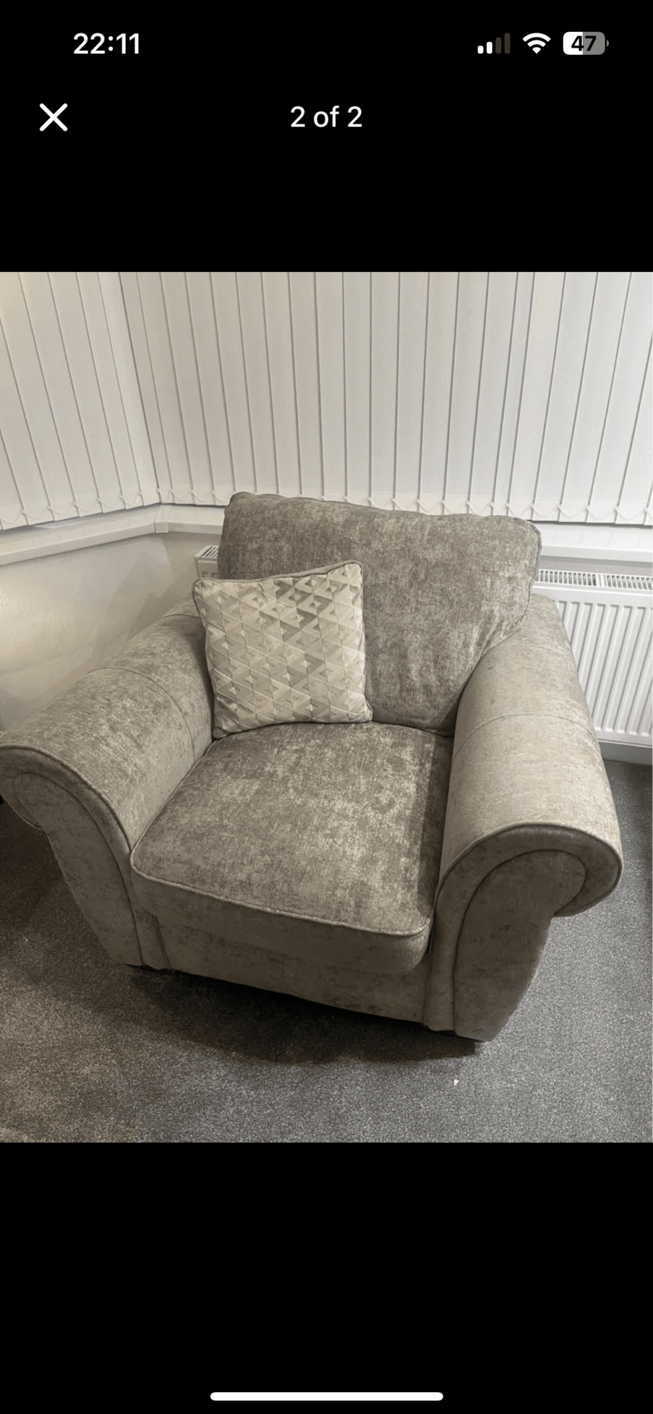 2 seater sofa and 2 chairs