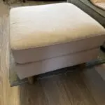 3 seater sofa, cuddle chair and foot stool.