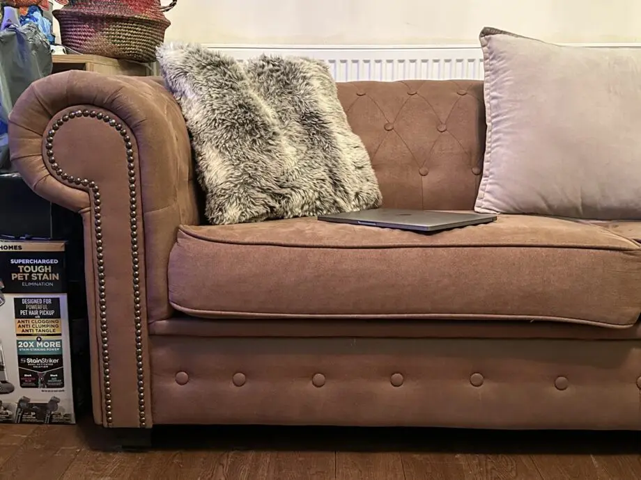 Brown 3-Seater and 2-Seater Chesterfield Sofa Set