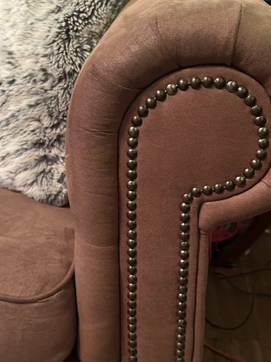 Brown 3-Seater and 2-Seater Chesterfield Sofa Set