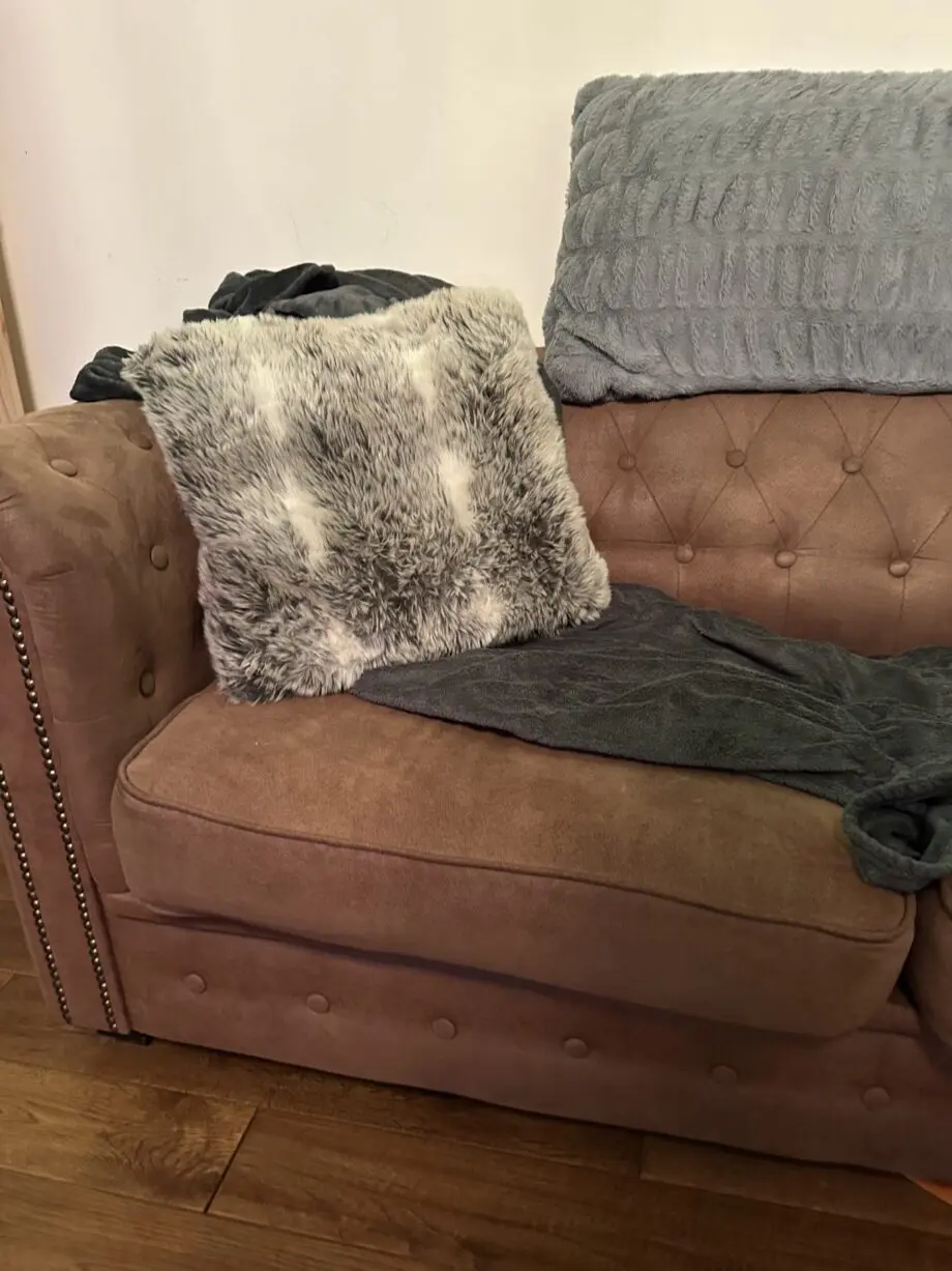 Brown 3-Seater and 2-Seater Chesterfield Sofa Set