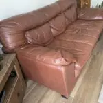 3 Seater DFS sofa (Brown) leather sofa