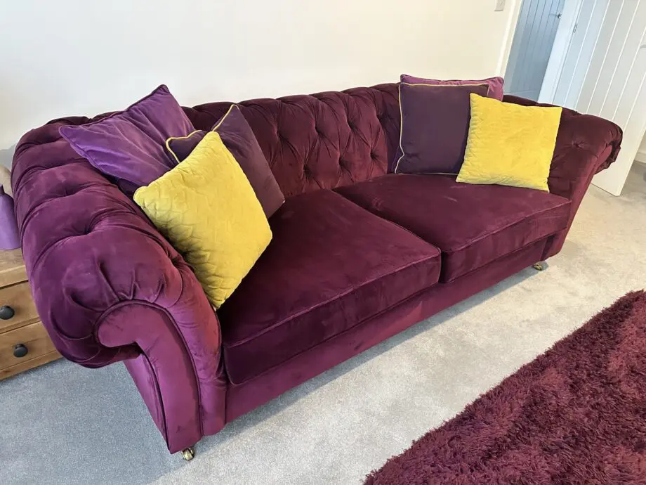 Purple next sofa