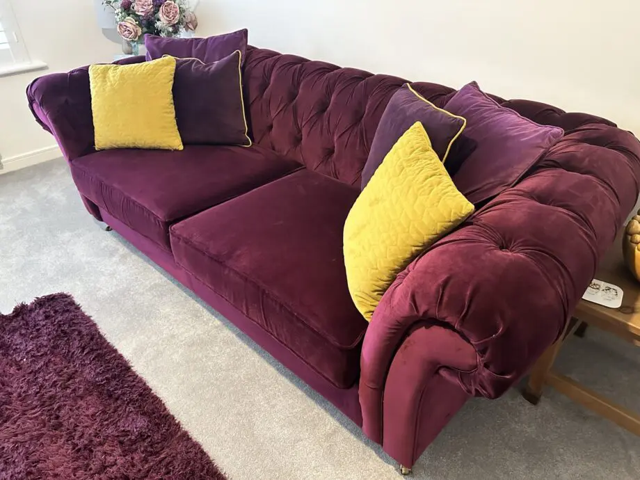 Purple next sofa