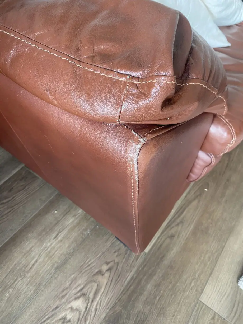 3 Seater DFS sofa (Brown) leather sofa