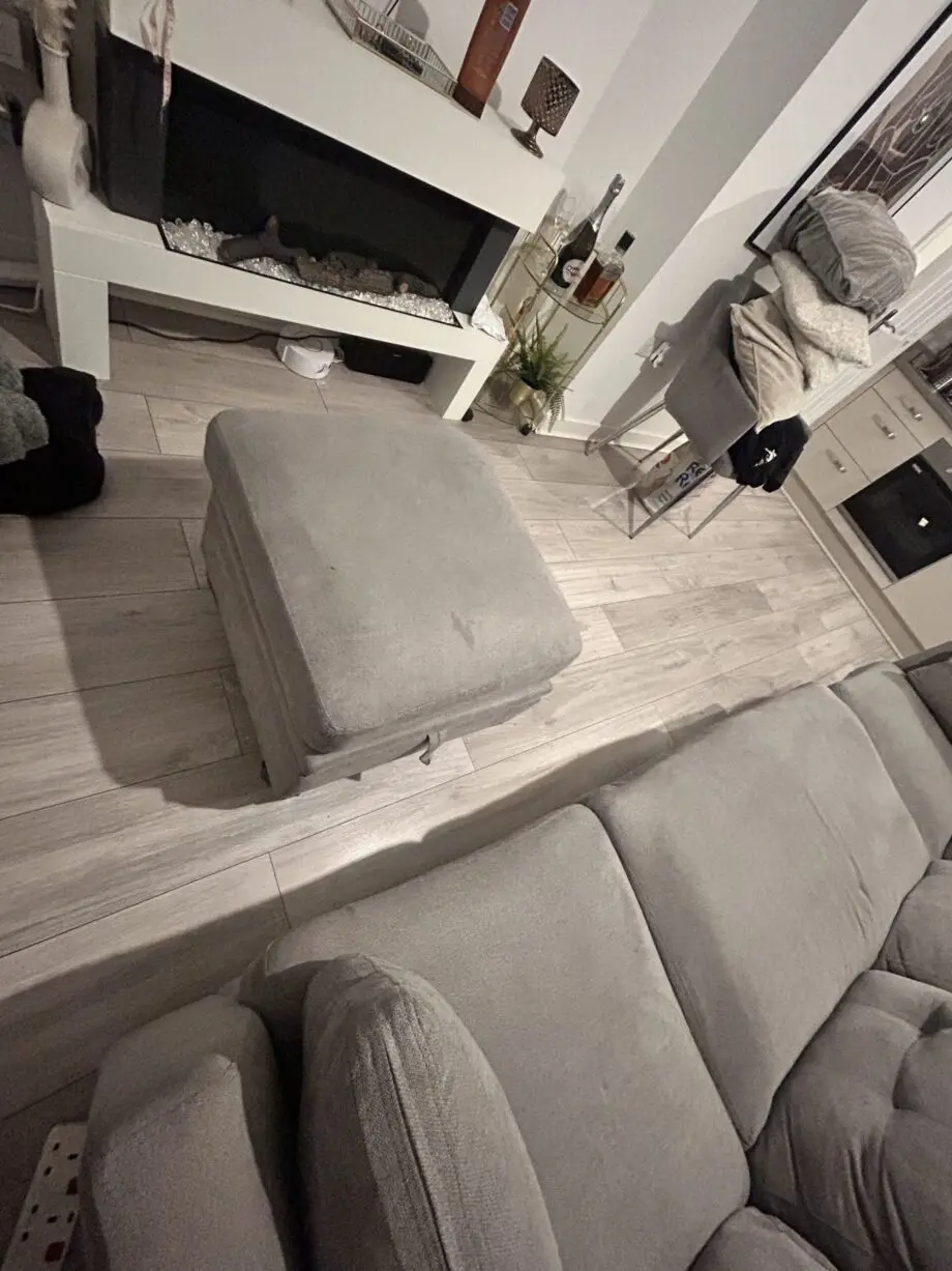 Brunswick Large 4-Seater Storage Chaise Sofa in Light Grey