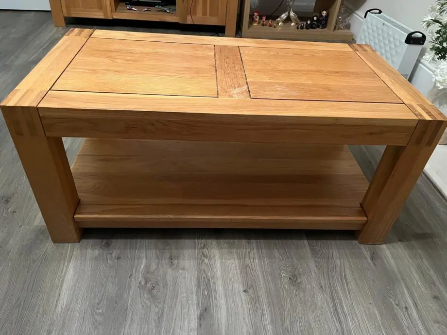 DFS Sofa and OAK Tea Table