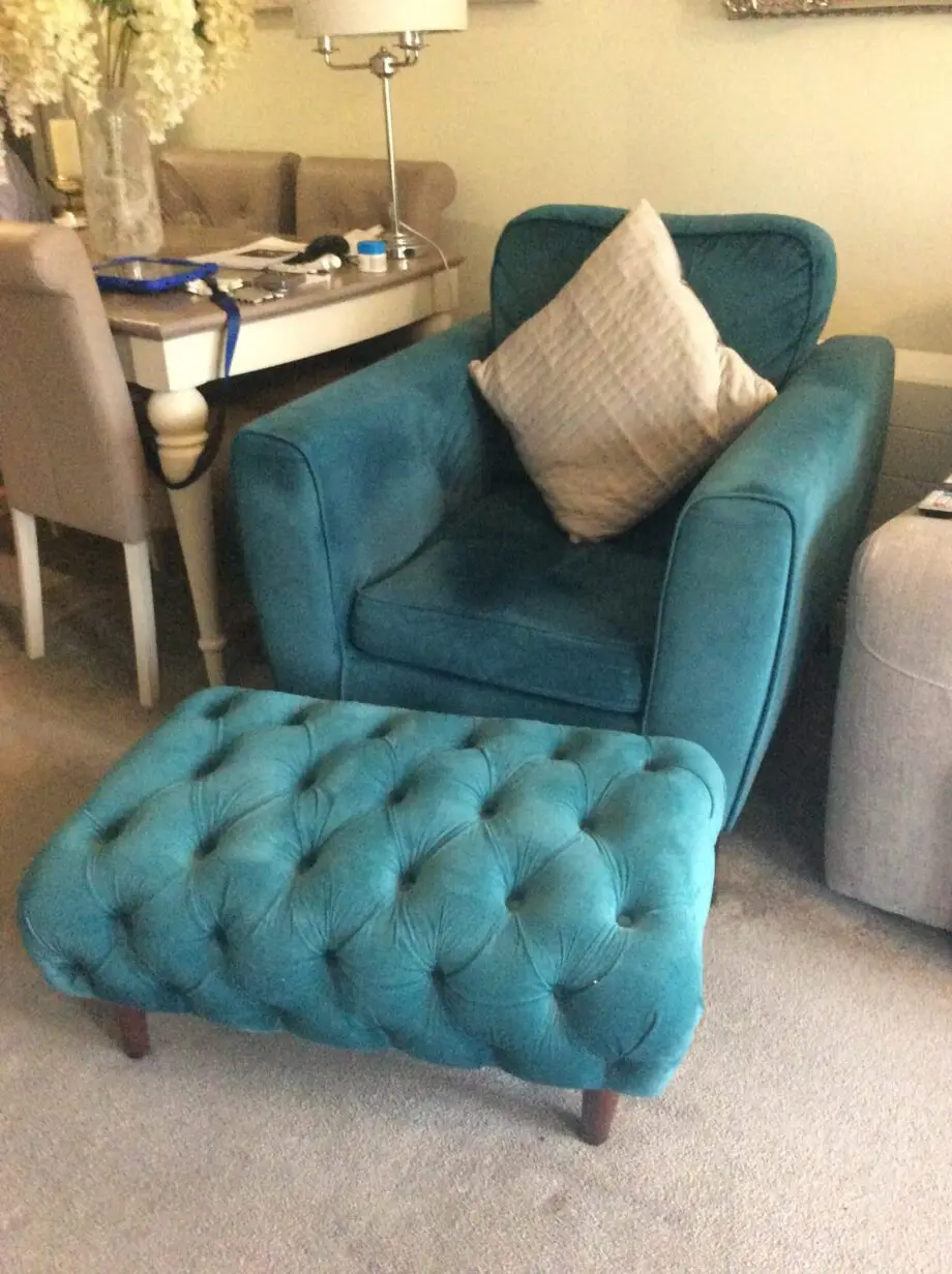 DFS Teal Armchair