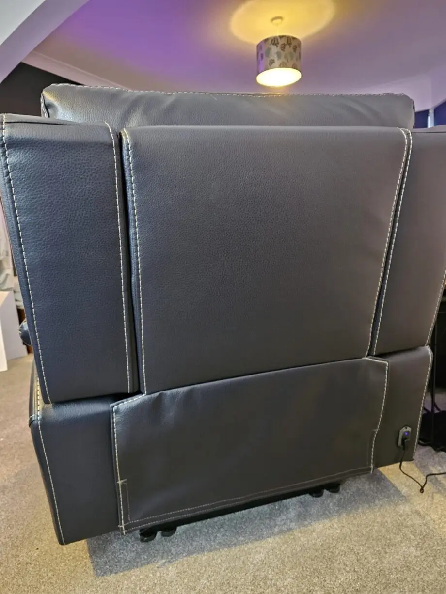 DFS Evander 3 Seater Power Recliner and Power Recliner Chair Navy
