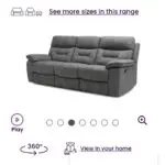 Foster 3 seater recliner sofa