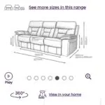 Foster 3 seater recliner sofa